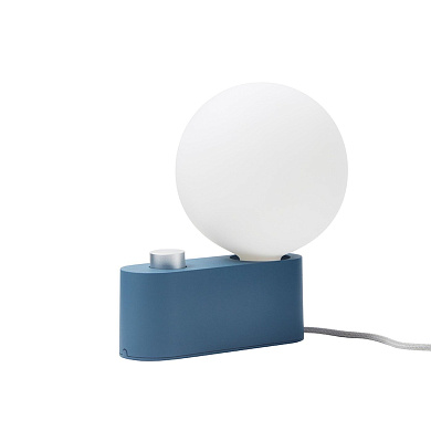 Alumina Tala Настольная лампа синего цвета с круглым плафоном ALM-SPHR-IV-SAP-TBL-01-EU