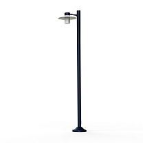 Aubanne N° 4; Frosted glass E27 23W; Steel blue