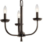 Kennewick 3 Light Chandelier Olde Bronze люстра 52383OZ Kichler — фото 1
