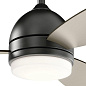 52" Vassar Fan Satin Black люстра-вентилятор 330002SBK Kichler — фото 6