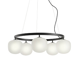 Rime Chandelier подвесной светильник Muuto Black RIMCHA5A02