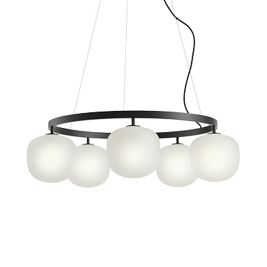 Rime Chandelier подвесной светильник Muuto Black RIMCHA5A02