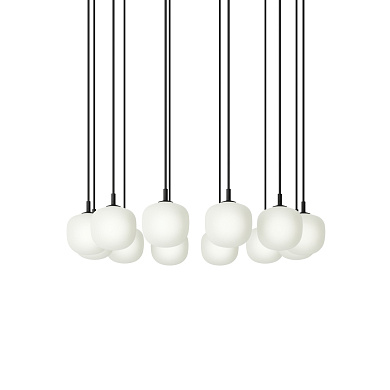 Rime Pendant Cluster подвесной светильник Muuto White / Black - Ø 12 cm RIMCL12B0101