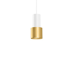 ODREY 1.1 Signal White + Gold Wever Ducre Odrey подвесной светильник цилиндрический белый с золотом