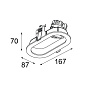 Duell recessed 1x LED 1-10V/Pushdim RG встраиваемый в потолок светильник Modular