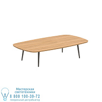 ВЫСОКИЙ СТОЛ STYLETTO LOUNGE 220x120CM, АЛЮМИНИЕВЫЕ НОЖКИ, БРОНЗОВАЯ СТОЛЕШНИЦА, ТИК Royal Botania