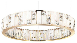 5072/80L Odeon Light Crossa подвесной светильник с хрустальным кольцом и металлическим ободом
