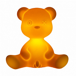 24001YE Qeeboo Teddy фигурный светильник в виде жёлтого медвежонка с теплым светом