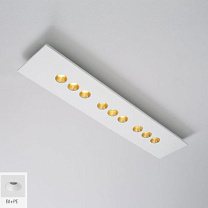CONFORT PLAFONIERA 13,5W RETT. 3000K BIANCO-  BIANCO PERLA