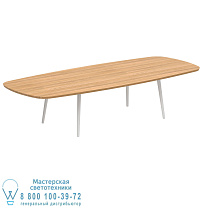 НИЗКИЙ ОБЕДЕННЫЙ СТОЛ STYLETTO 300X120CM, АЛЮМИНИЕВЫЕ НОЖКИ, БЕЛЫЙ ТИК Royal Botania