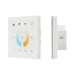 037196 Arlight INTELLIGENT  Сенсорная панель DALI-901-11-1G-4SC-MIX-DT8-IN White