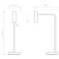 Настольная лампа Astro Lighting Enna Desk LED матовый белый — фото 6