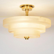 CL0230.BR.SE Pershore Semi-Flush Ceiling Light, Brass