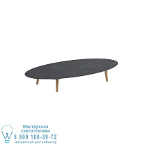 НИЗКИЙ СТОЛ STYLETTO LOUNGE 250X130CM НОГИ ТИКА КЕРАМИЧЕСКАЯ СТОЛЕШНИЦА NERO MARQUINA Royal Botania