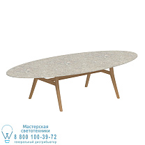 СТОЛ ZIDIZ 320X140CM НОЖКИ ИЗ ТИКА - СТОЛЕШНИЦА СТОЛА КЕРАМИЧЕСКАЯ CEPPO DOLOMITICA Royal Botania
