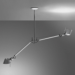 A036400 Artemide Tolomeo подвесной светильник с несколькими шарнирными плафонами на разветвлённой штанге