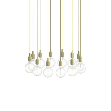 E27 Pendant Cluster подвесной светильник Muuto White / Beige Green E27CLB0101