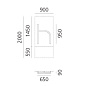 1202h00A Artemide ALPHABET OF LIGHT Настенный светильник с буквой h в нижнем регистре — фото 3