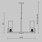 MOD089PL-08BS Maytoni Fortano Люстра 40W Черный и Латунь — фото 3