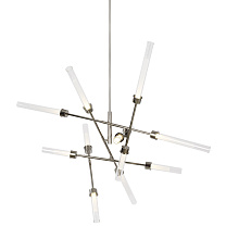 Linger 12-Light Abstract Chandelier 12-Light Abstract Chandelier polished nickel 3000K 90 CRI