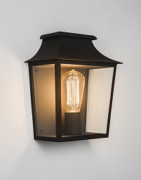 1340013 Astro lighting Richmond уличный настенный фонарь с прозрачными стёклами чёрный