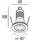 TYRONE 6 EVO Встраиваемый светодиодный прожектор из анодированного алюминия Flexalighting
