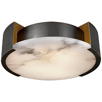 Melange Small Flush Mount бронза с алебастром