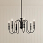 Karthe 6 Light Chandelier Black люстра 52470BK Kichler