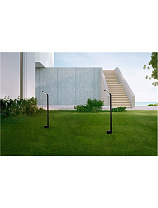 Sandy Black Aluminium LED 7Watt 220 -240 Volt 700 Lm 3000Κ IP65 D:9.5 H: 80 cm