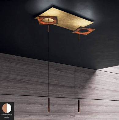 Petra Icone Многорожковый подвес Round, Square White, Copper i-c-0480