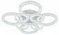 10296/8LED BL Escada Alunit потолочный светильник, 19.4Вт, 3000, 4000, 6000K, 10850лм, белый — фото 2