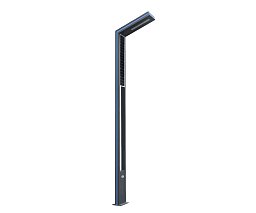 Парковый светильник Kink Light Миле с синей подсветкой 09201-F(220V/Solar),16(05)
