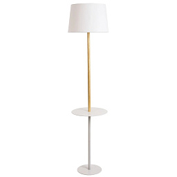 A2102PN-1WH Arte Lamp CONNOR торшер с полкой и белым абажуром
