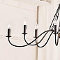 Freesia 8 Light Oval Chandelier Textured Black люстра 52457BKT Kichler — фото 1