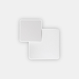 259352 Ideal lux Pouche настенный светильник белого цвета с квадратными перекрывающимися панелями