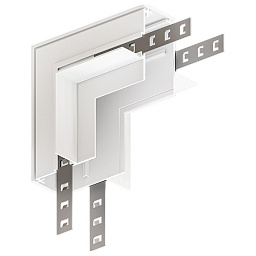A489933 Arte Lamp Linea track 48V 23mm внешний угловой соединитель для встраиваемого магнитного трека 23 мм белого цвета