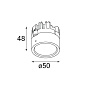 M-LED 50 warm dim GE встраиваемый в потолок светильник Modular