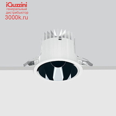 N015 Reflex iGuzzini Fixed circular recessed luminaire - Ø153 mm - warm white - wide flood optic - UGR<19