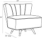 8131 Marion Chair Bordeaux Velvet Dark Walnut Arteriors мягкое сиденье