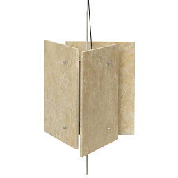 1104271076 Ferm Living Oeste подвесной светильник с прямоугольным каменным корпусом и вертикальной композицией
