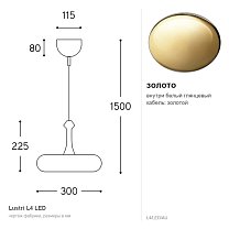 Lustri L4, Ø30 см, LED 10 Вт