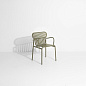 M0740315 WEEK-END Petite Friture Обеденный стул с подлокотниками садовый металлический светло-зеленый — фото 1