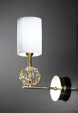 Kolarz Lara FLO.1095/A1.02.V.WH настенный светильник ширина 30cm макс. высота 35cm 2 лампы e14