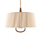 Подвесной светильник Arteriors Middlebury, натуральный хлопок и коричневая кожа — фото 3