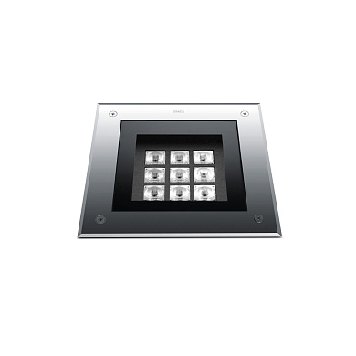 Грунтовый проходной светильник Simes Zip квадратный Comfort S.8896