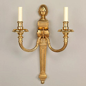 WA0033.GI.SE Louis XVI Wall Light, Gilt, 2 Arms, made to order