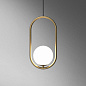 HOOP-B01 Imperiumloft Matthew Mccormick Hoop Gold Mila Pendant подвесной светильник 60W — фото 1