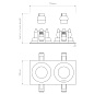1434005 Pinhole Square Twin Adjustable Astro lighting регулируемый встраиваемый светильник матовый белый — фото 1