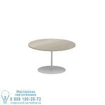 СТОЛ BUTLER Ø60CM H35CM БЕЛЫЙ КЕРАМИЧЕСКИЙ ТЕМНО-СЕРЫЙ Royal Botania