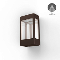 Tetra N° 1; Clear polycarbonate Built-in LED 2700°K warm white SYM 12W; Old rustic